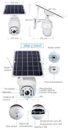 copy of Caméra IP étanche 4G solaire
