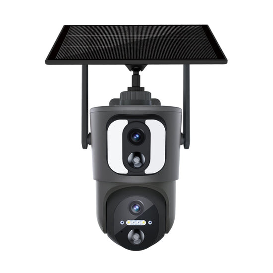La caméra binoculaire solaire WiFi IPQF390 2x2MP prend en charge l&